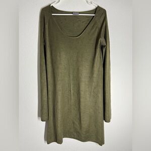 Bruuns Bazaar Bohemian Long Sweater/ Dress Olive Size M